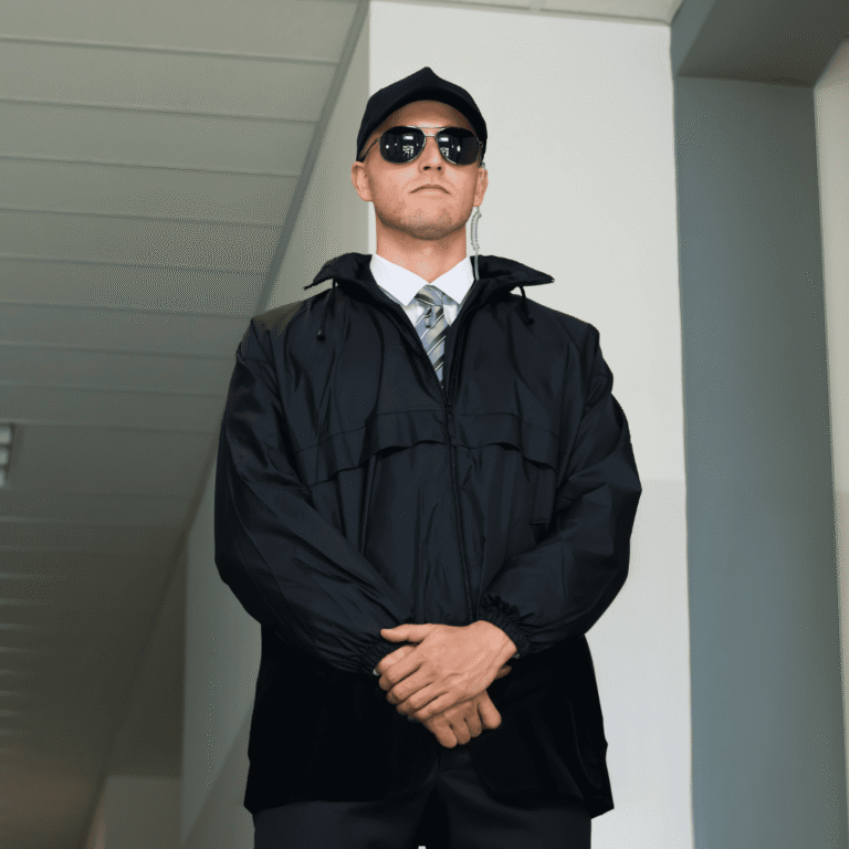 Guardias del sector seguridad privada en reunión analizando los requisitos de la nueva ley de seguridad privada